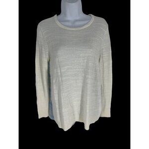 Vineyard Vines Long Sleeve Round Neck Multi Texture Pullover Top Size XS